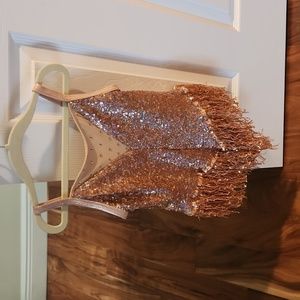 Gold sparkling dance recital costume